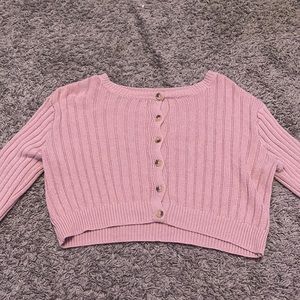 Kids Long sleeve pink sweater never worn